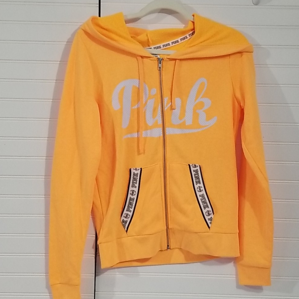 VS PINK full front zip hoodie Size M